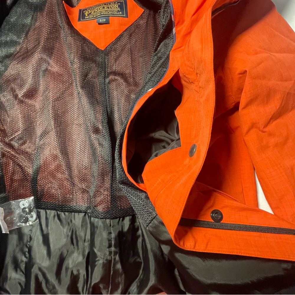 Pendleton Blaze Orange Utility Jacket Size S - image 8